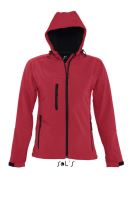 SOL'S REPLAY WOMEN - Kapucnis felső SOFTSHELL Pepper Red